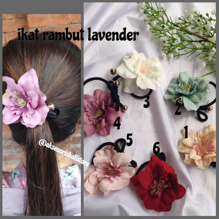 ikait rambut bunga lavender