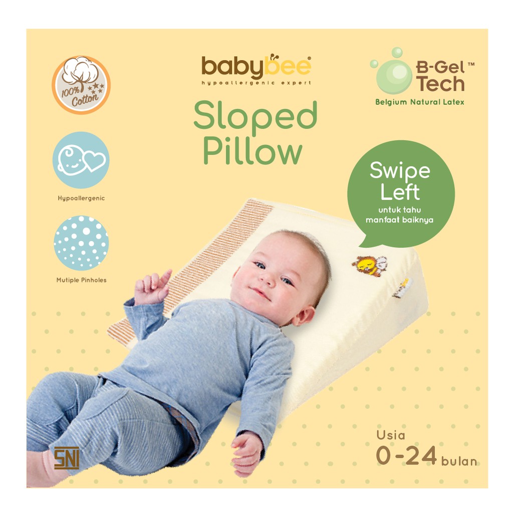 baby sloped pillow