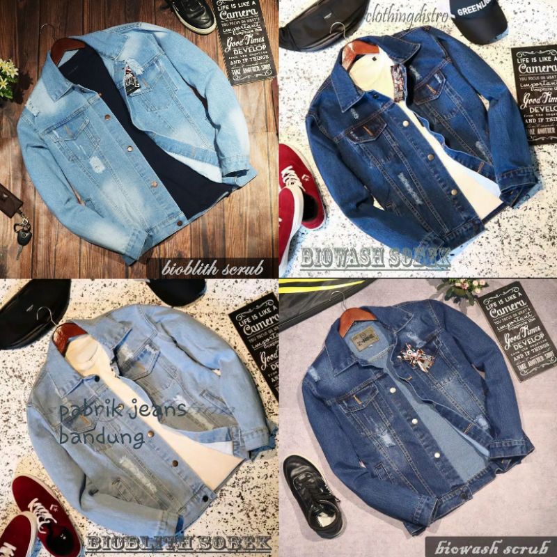 JAKET JEANS STYLE DESTROYED JAKET JEANS SOBEK