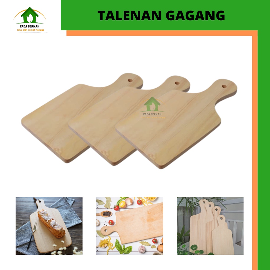 Talenan Kayu Pinus Gagang Mini Terbaik Talenan Kayu Gagang Tatakan Talenan Kayu Tatakan Gagang Besar