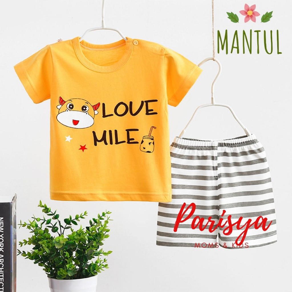 0-18 Bulan Setelan Harian Bayi Mantul / Pakaian Bayi / Jumper Import Anak (Parisya SHI-07LY)-SHI-07O