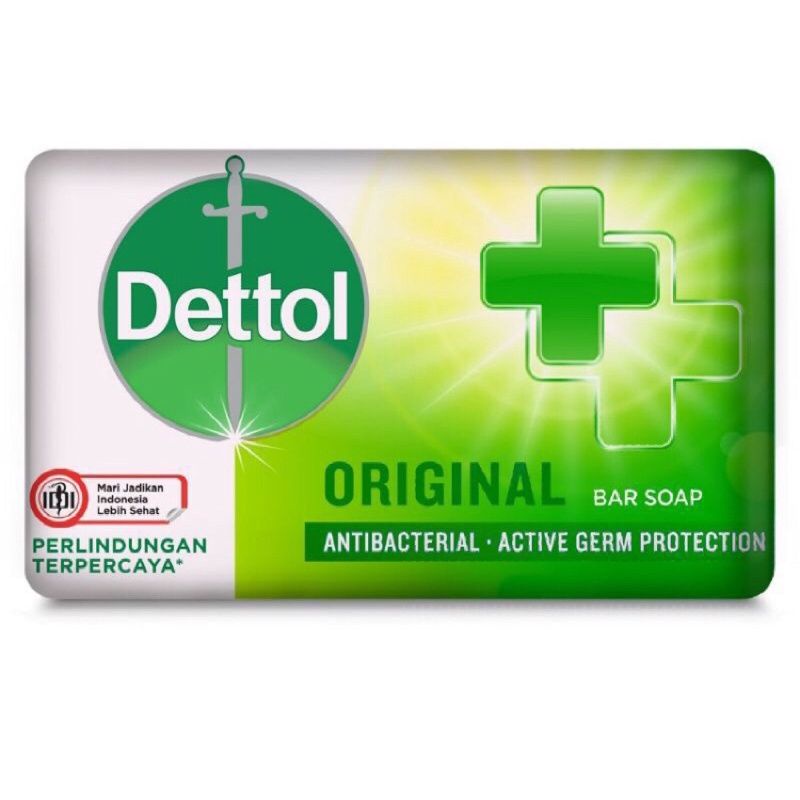 Dettol sabun mandi batang / Bar soap 60 gr original 100 gr