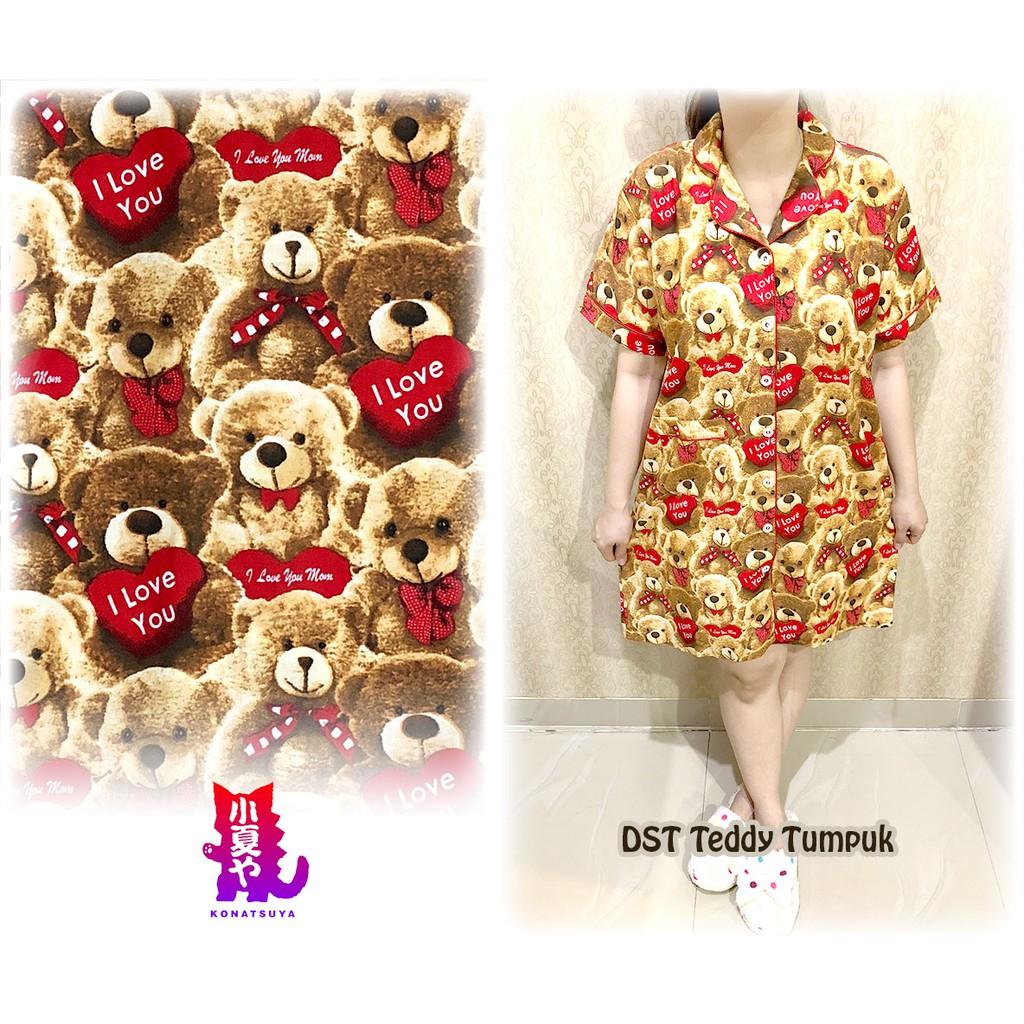  Daster  Baju  Tidur Teddy Tumpuk Wanita Shopee Indonesia