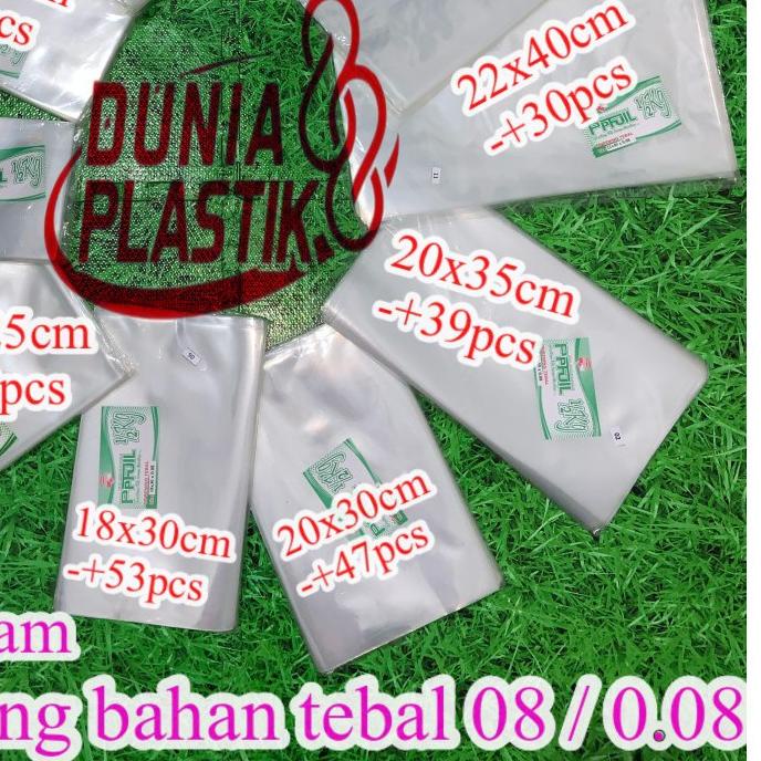 

♤ isi500gr kantong plastik PP BENING bahan TEBAL 08 ketebalan kuat transparan kaku snack kerupuk ciki ۞