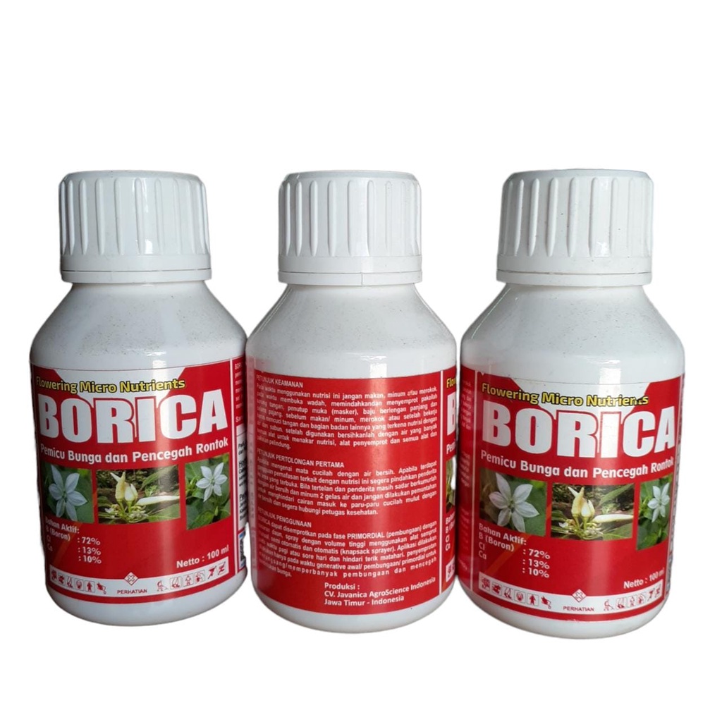 BORICA BORON 100ml cair Pemicu Bunga Segala Tanaman Borica