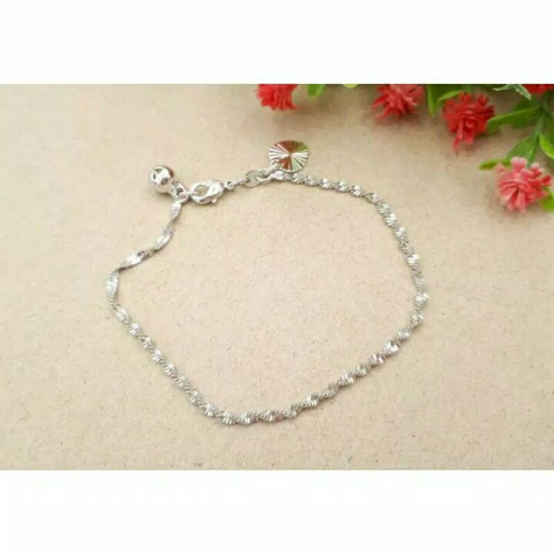 Xuping Gelang Borsalino Silver/Gelang putih