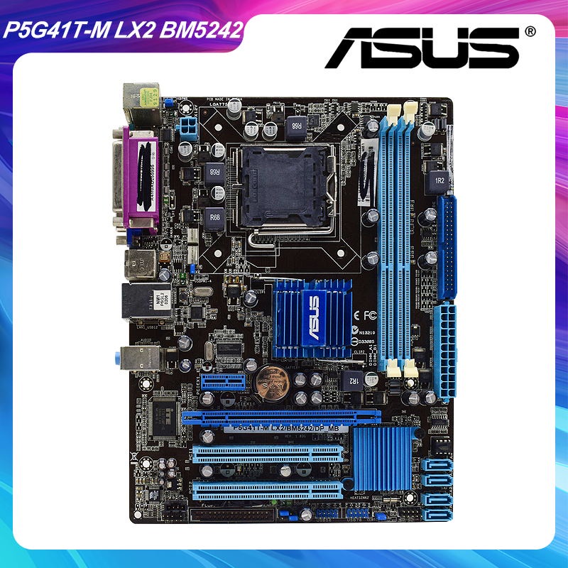 PREORDER ASUS P5G41T-M LX2/BM5242/DP_MB LGA 775 Intel G41 Original  Desktop PC Motherboard DDR3 VGA 