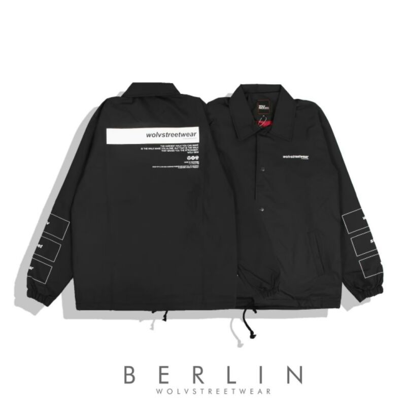Jaket coach wolv berlin jaket parasut unisex jaket pria dan wanita