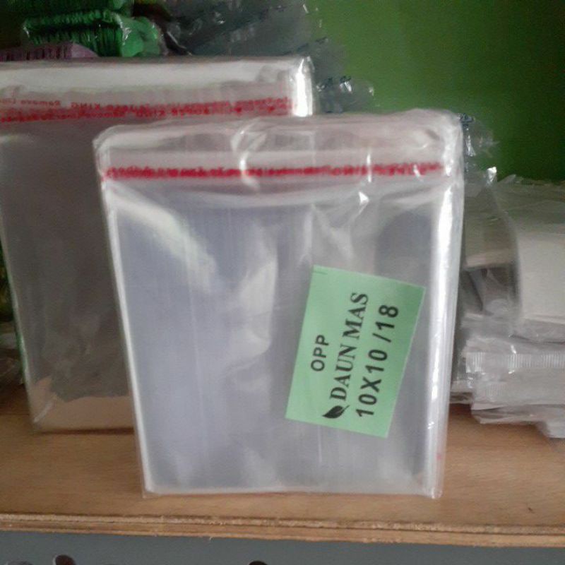 

opp 10 x 10 18 micron plastik lem 1 PAK