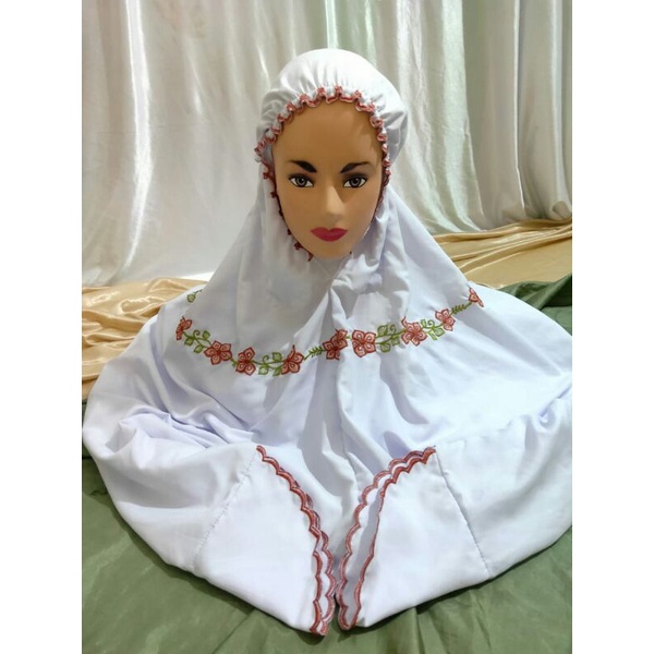 Mukena Terusan Bordir asli Kudus (pesenan Rofi')