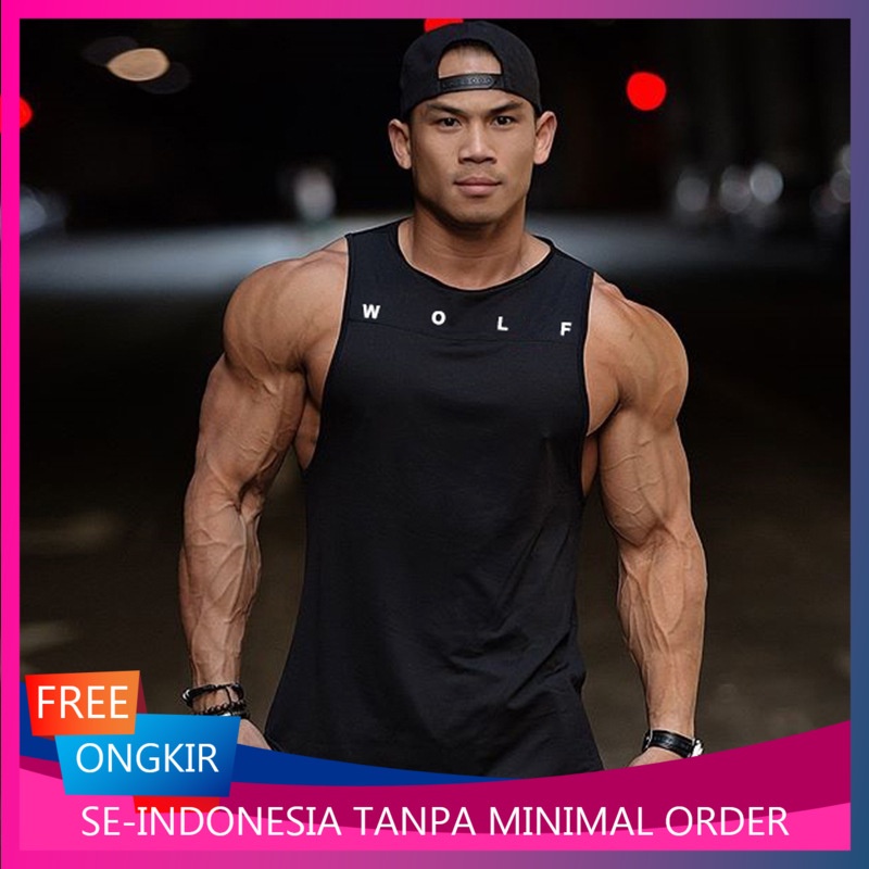 

Musim Panas Vest Pria Tak Tidur T-shirt Air Pasang Bulat Leher Solid Warna Sweat Absorpsi Bernafas Sport Latihan Kecocokan