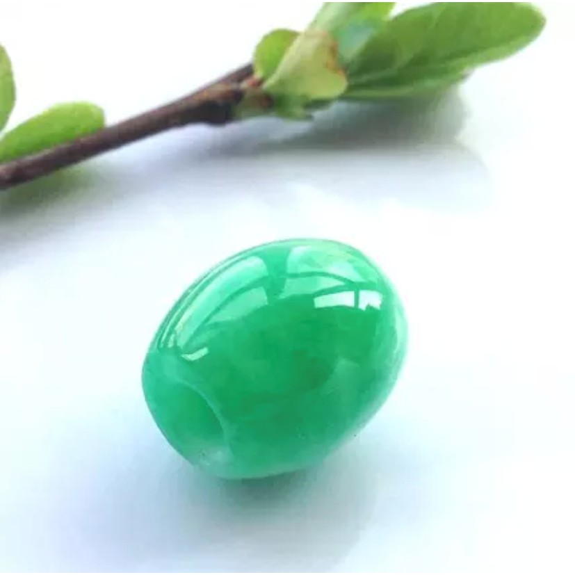 [Bayar di Tempat] Liontin Wanita Batu Giok Natural Jade Burma Super