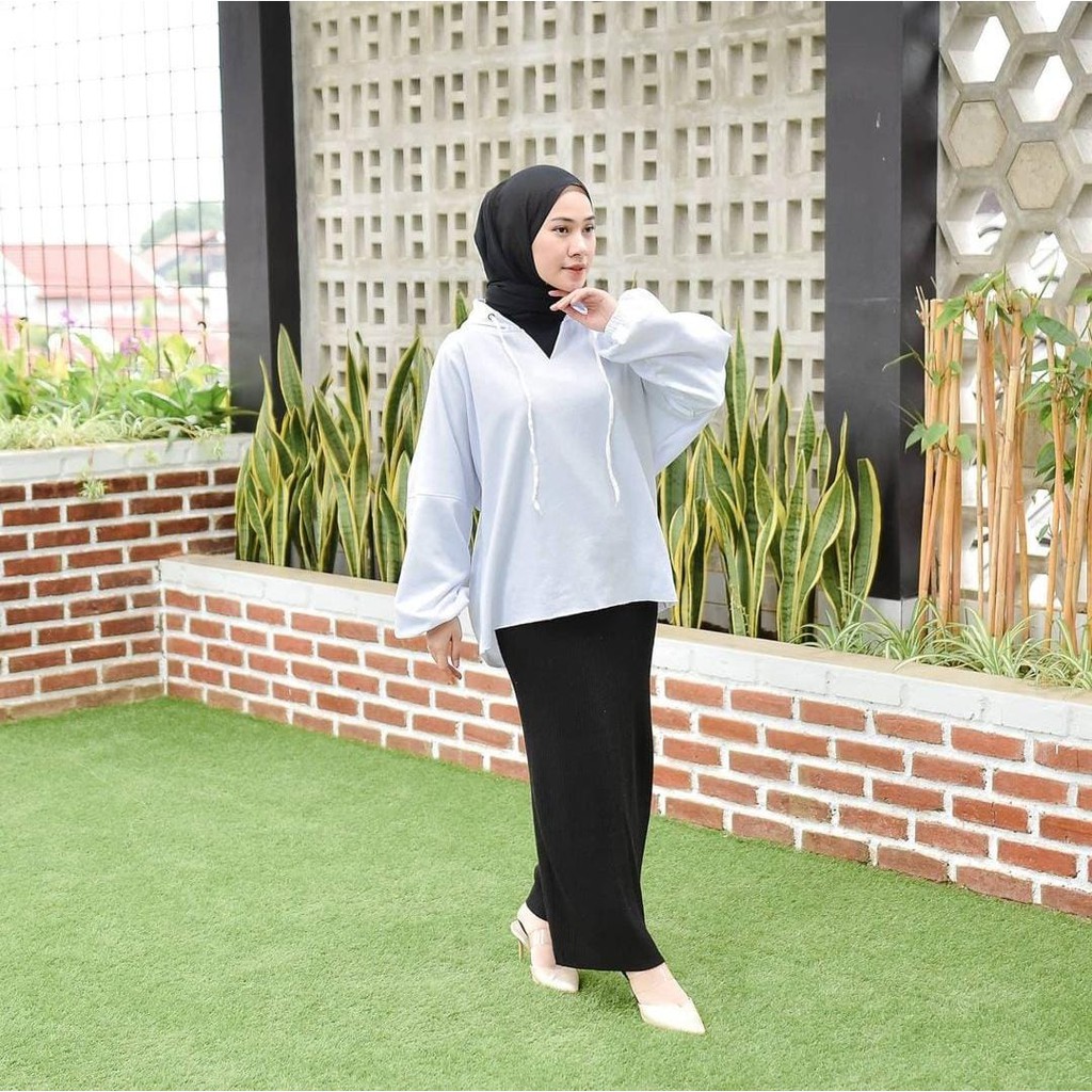 V.Vara Batwing Hoodie Wanita -  Sweater Wanita Terkini