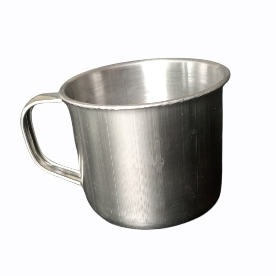 Gelas Cangkir Jadul Kopi Teh Minuman Warung Kafe stainless 6x7cm