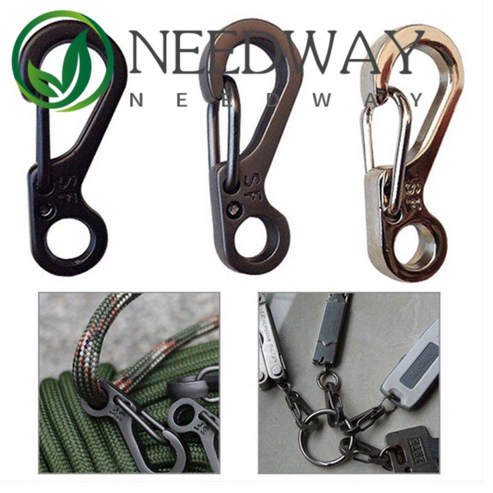 Needway  EDC Tool Buckle Hanging Key Chain EDC Tool Hang Biner Buckle Survival Snap Key Hook/Multicolor