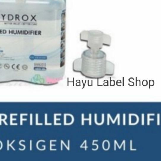 ✬ Hydrox - air oksigen concentrator steril 450 ml - hydrox prefilled humidifier ❁