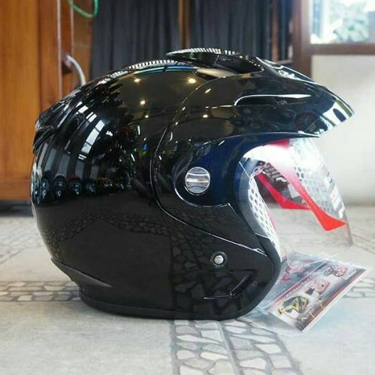 KYT ROMEO SOLID / ORIGINAL HELM KYT-BLACK