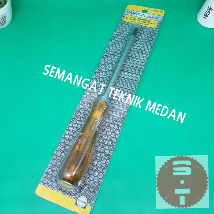 OBENG KETOK CABUT SCREWDRIVER SET 2 WAY BOLAK BALIK + - PROHEX HASSTON