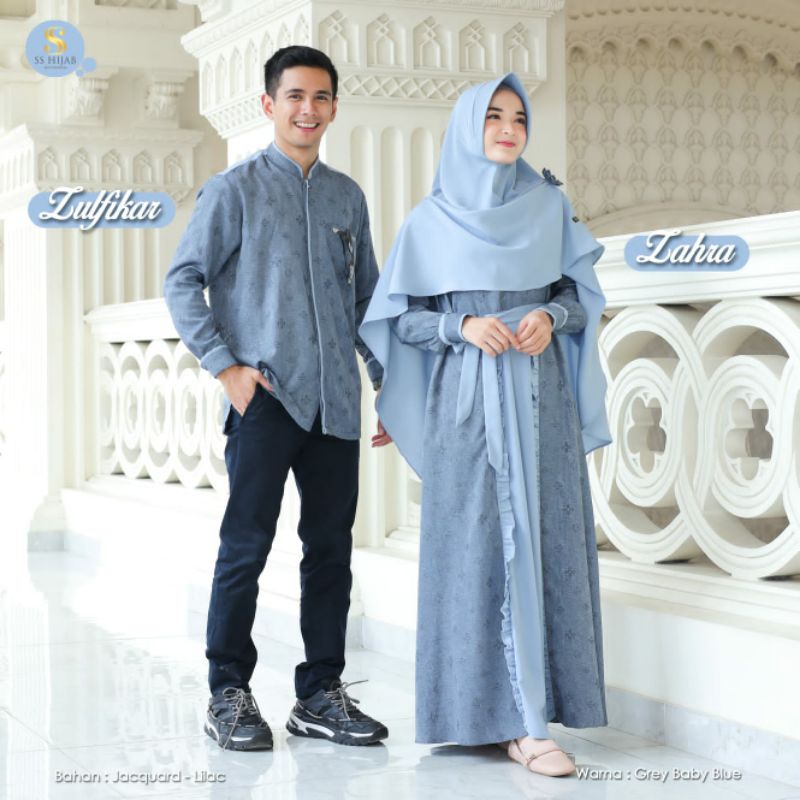 READY COUPLE GAMIS ZAHRA & ZULFIKAR by SS Hijab