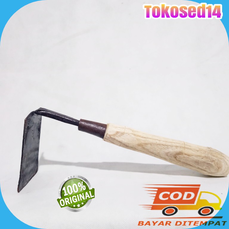 Cangkul kecil untuk besih taman tanaman ringan pembersih rumput gagang kayu pacul kecil