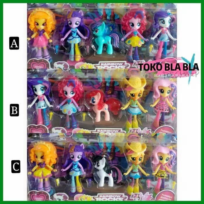 mainan anak perempuan boneka figure my little pony equestria girl