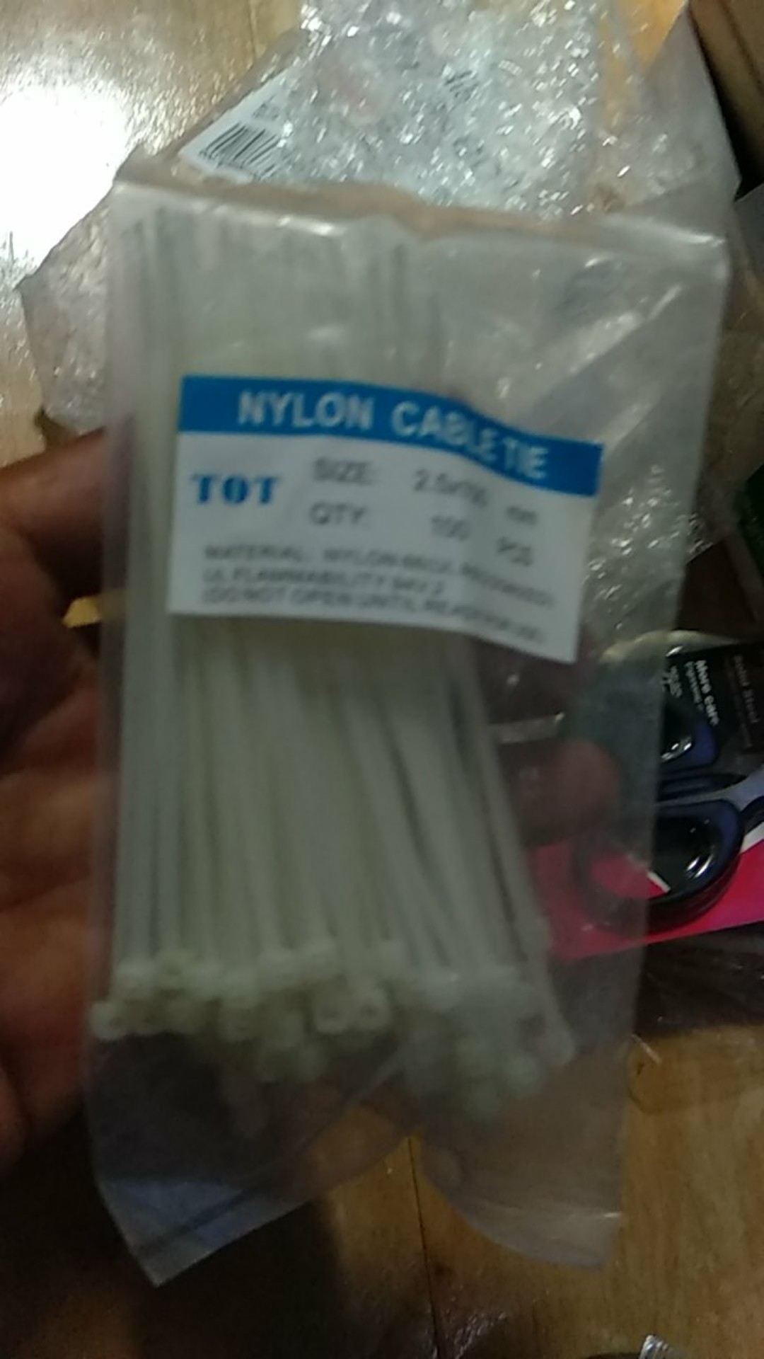 Kabel Ties/tis/cable Tie Pengikat 10 Cm 10cm Berkualitas 2.5 X 100 Mm