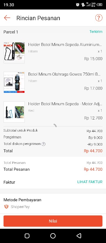 Botol Minum Olahraga Gowes 750ml Bebas Bpa