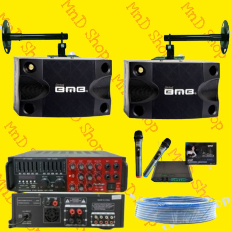 paket sound sistem karaoke bmb speaker 8in original
