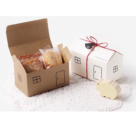 

nl ID7 Box Kotak Motif Rumah / kotak packaging kertas samson craft OU Diskon Promo・