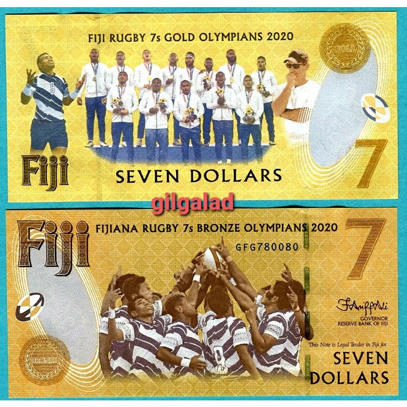 FIJI 7 DOLLAR 2022 COMMEMORATIVE UANG ASING GRESS