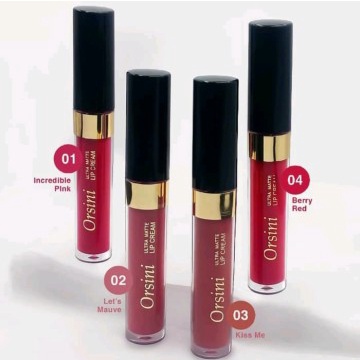 Lipstik ORSINI Ultra matte Lip Cream BPOM