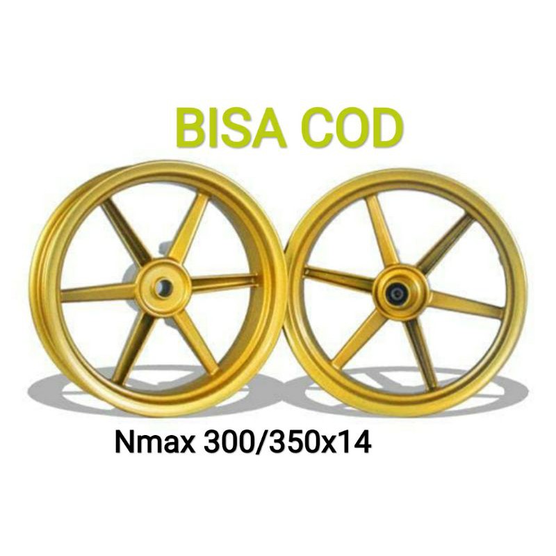 Velg Racing Vrossi 300/350x14 Nmax 155 gold