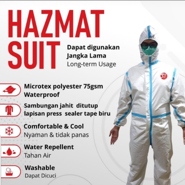 Hazmat suit microtex TPU