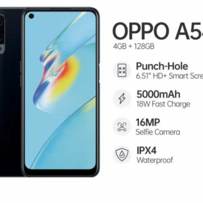 OPPO A54 4/64 GB GARANSI RESMI OPPO INDONESIA SETAHUN - OPPO A54