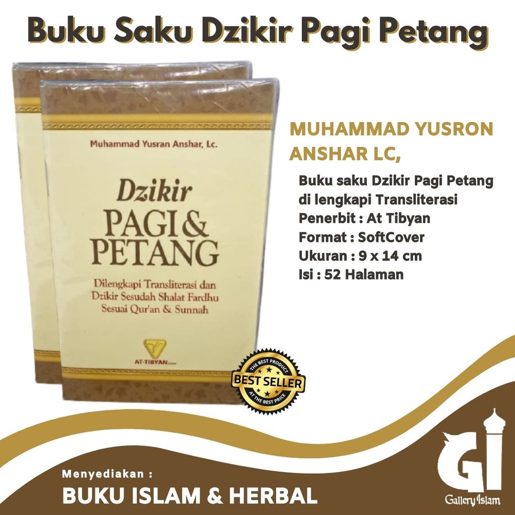 Buku Dzikir Pagi dan Petang Latin - Dzikir Pagi Petang At Tibyan