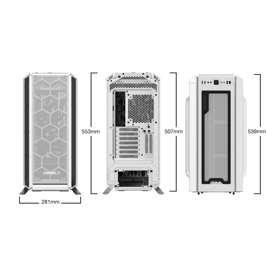 be quiet! Gaming Case SILENT BASE 802 White With Side Window