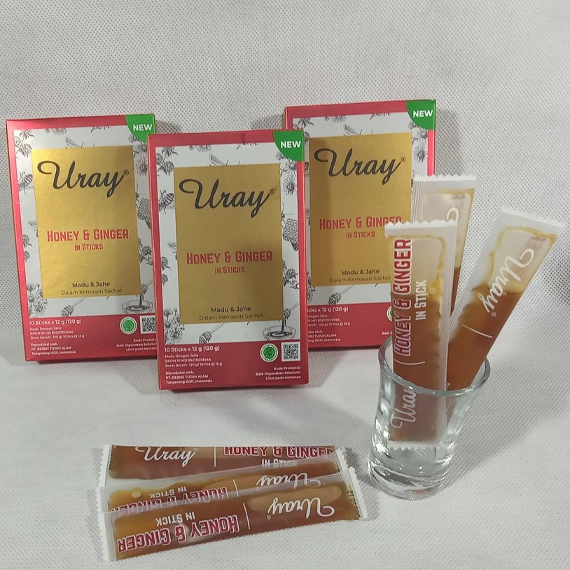 

Madu Uray Honey & Ginger in Sticks - Madu & Jahe Kemasan Sachet