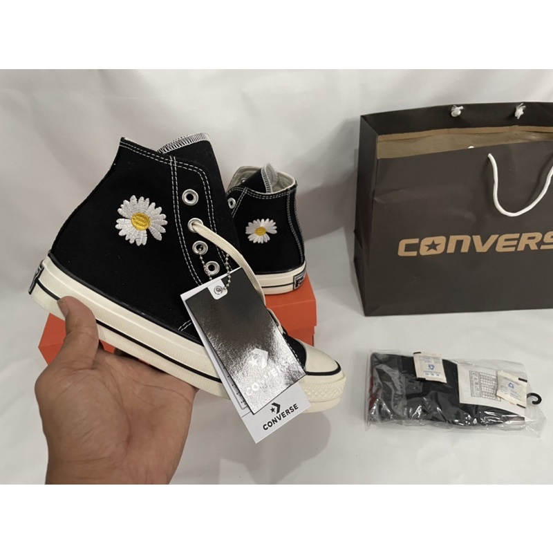 CONVERS BUNGA PEACEMINUSONE HIGHT BLACK IMPOR MURAH