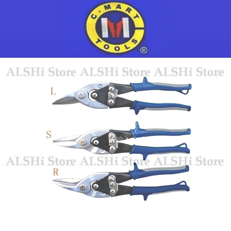 C-Mart Gunting Seng Pelat Baja Ringan Hollow Aviation Snips Cmart