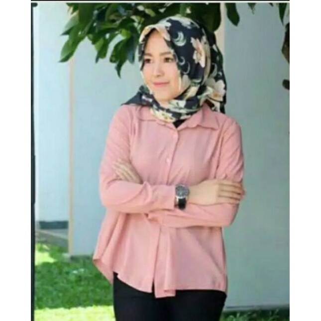 Kemeja Wanita Polos || Kemeja Murah || Kemeja Kerja Fashion