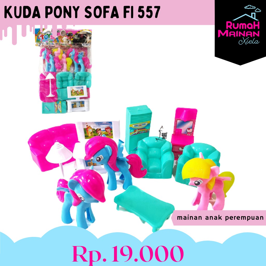 KUDA PONI SOFA FI 557 - MAINAN ANAK PEREMPUAN - 1321