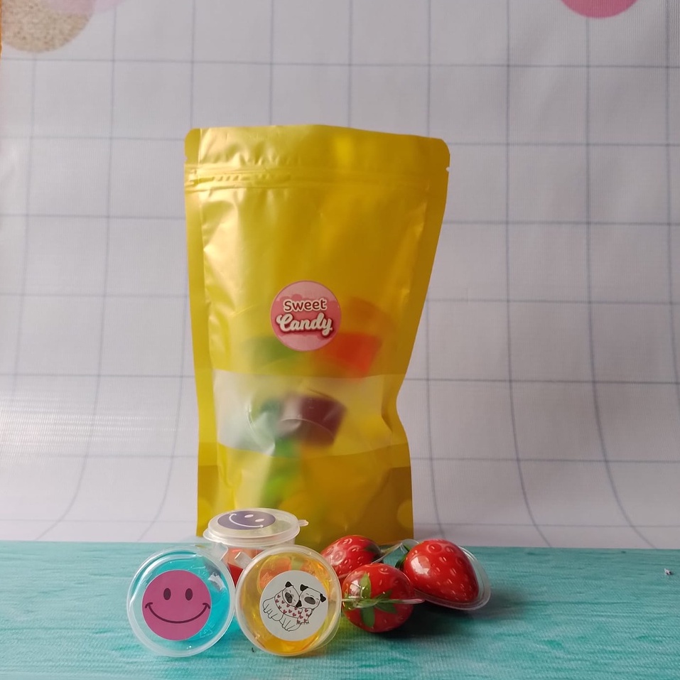 

Permen mix isi 6 , permen gualai rasa buah & permen karet stawberry