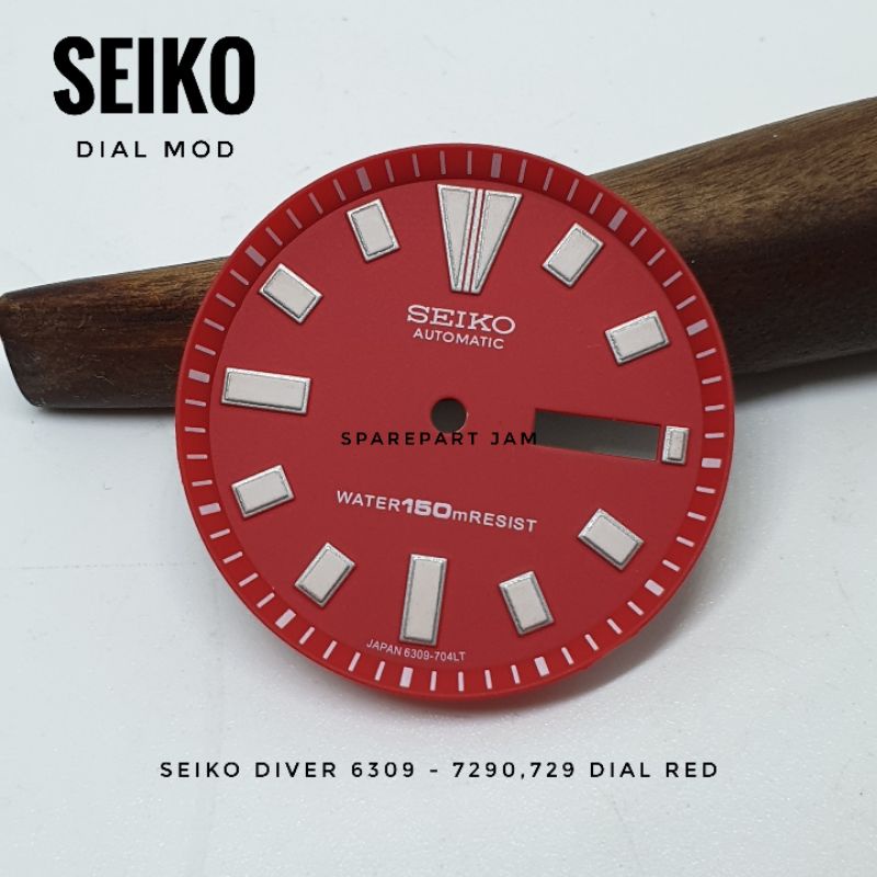 New Dial Seiko Diver 6309 7290,729 RED Dial High Quality.