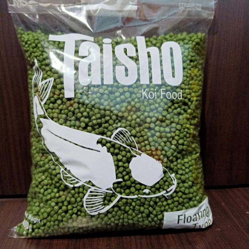 Taisho hijau / taiso super 2 mm 1 kg pelet pakan ikan koi floating