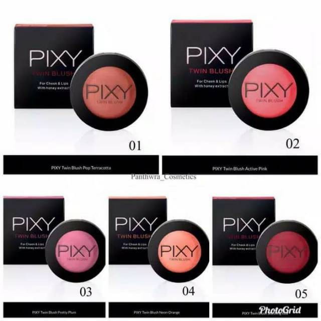 PIXY TWIN BLUSH FOR CHEEK &amp; LIPS WITH HONEY EXTRACT 4GR