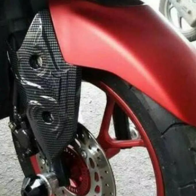 KREDIT SPAKBOR MOTOR CUSTOM JAPSTYLE. KUPINGAN COVER SPAKBOR DEPAN YAMAHA AEROX 155 CARBON NEMO ON