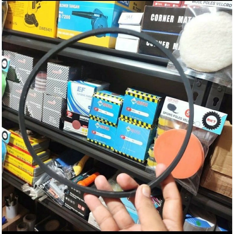 Fan Belt Bor Duduk 13mm/ Tali Kipas Bench Drill 13mm/ Gelang Karet V Belt Untuk Mesin Bor Duduk/ Spa