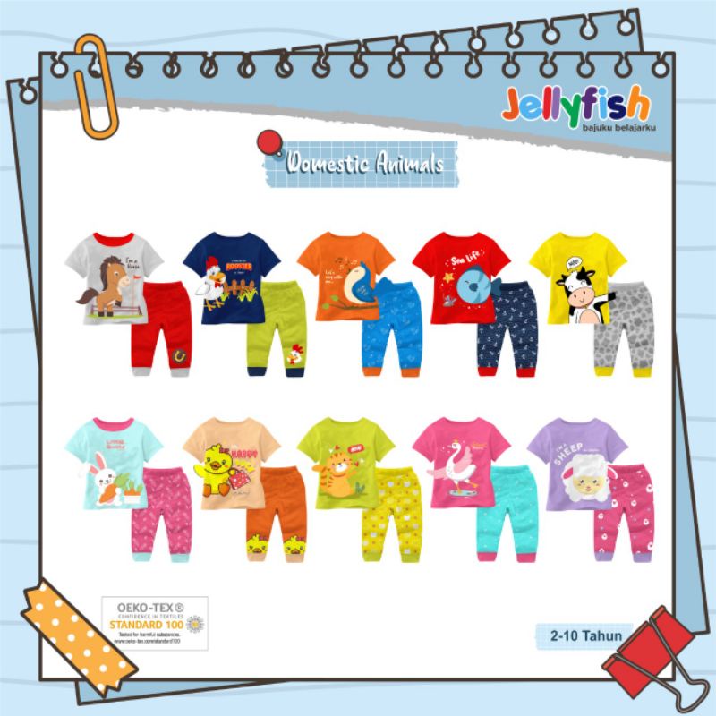 JELLYFISH SETELAN BAJU ANAK LAKI-LAKI PEREMPUAN MURAH