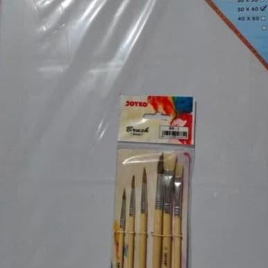 

Paket Kanvas Lukis 30cmx40cm+kuas