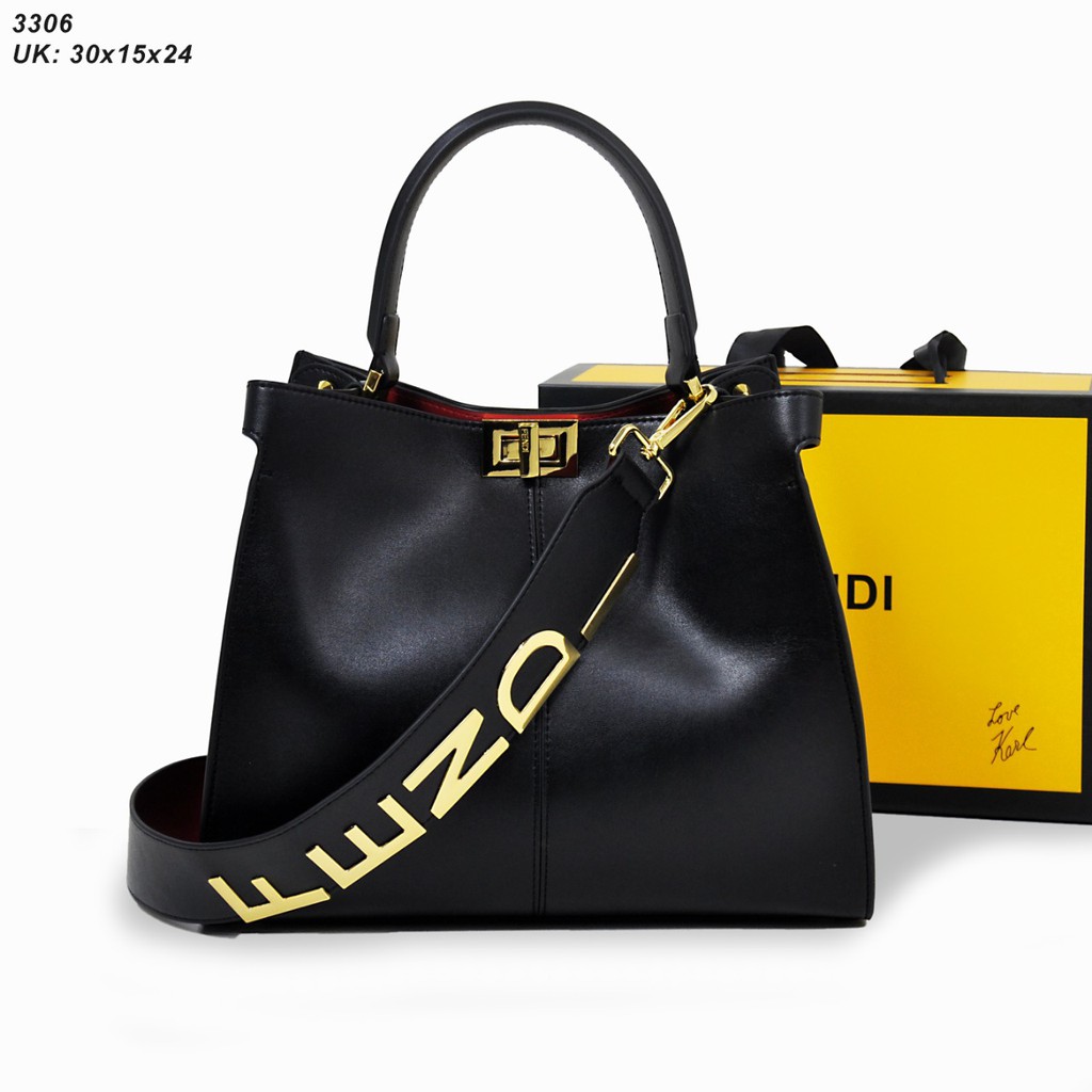 TAS FENDI PEEKABO X LITE WITH STRAP MEDIUM TAS FASHION WANITA TAS CANTIK TAS SELEMPANG